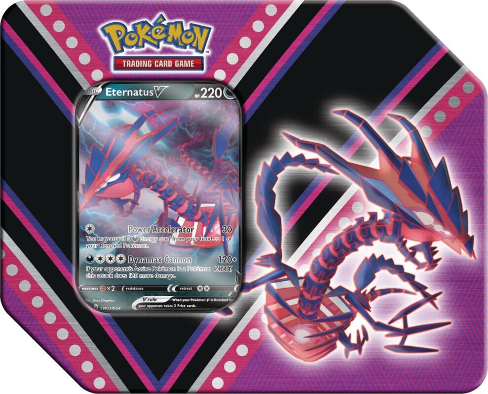 V Powers Tin [Eternatus V] card from Miscellaneous Cards & Products