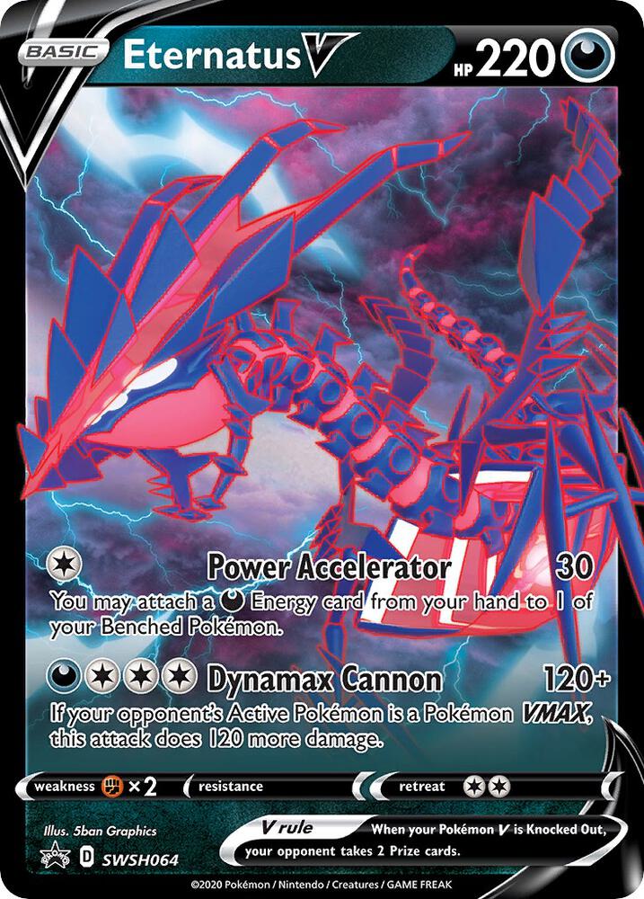 Eternatus V SWSH064 card from SWSH: Sword & Shield Promo Cards