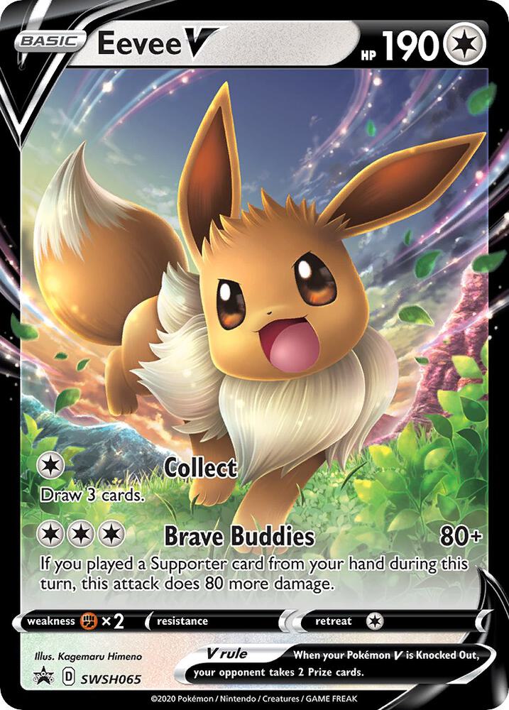 Eevee V SWSH065 card from SWSH: Sword & Shield Promo Cards