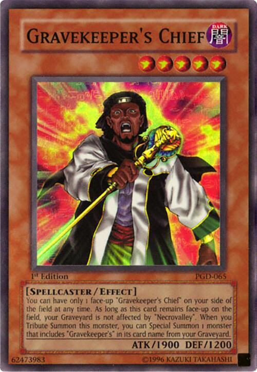 Gravekeeper's Chief PGD-065 card from Pharaonic Guardian