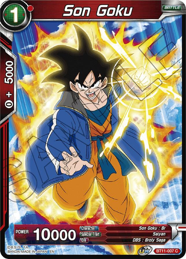 Son Goku BT11-007 card from Vermilion Bloodline