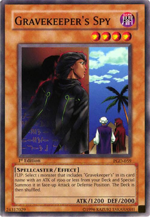Gravekeeper's Spy PGD-059 card from Pharaonic Guardian