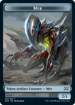 Myr (007) // Ooze Double-Sided Token 7 // 15 card from Double Masters