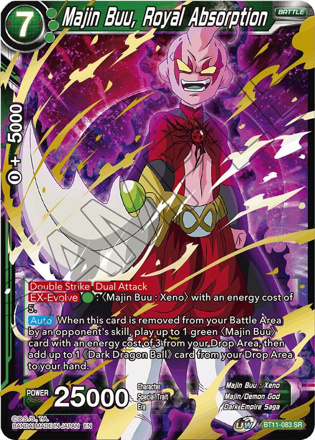 Majin Buu, Royal Absorption BT11-083 card from Vermilion Bloodline