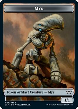 Myr (024) // Thopter Double-Sided Token 24 // 8 card from Double Masters
