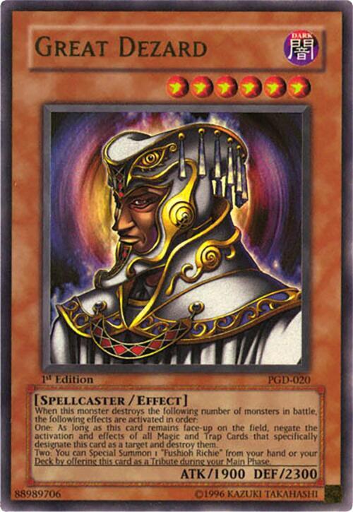 Great Dezard PGD-020 card from Pharaonic Guardian