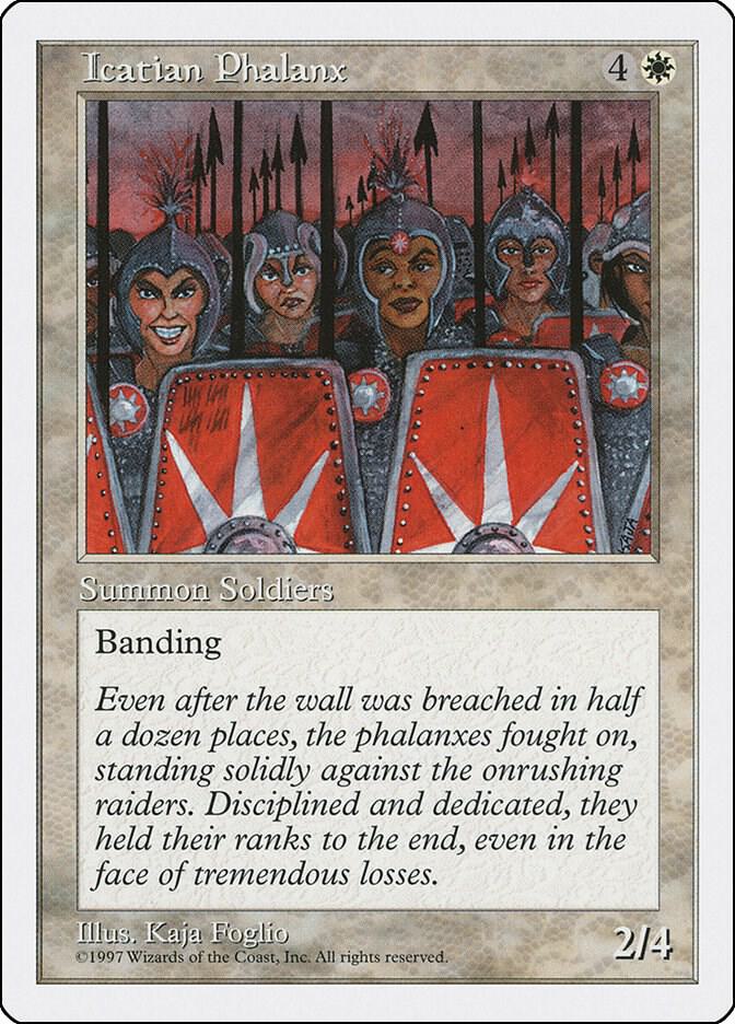 Icatian Phalanx card from Fifth Edition