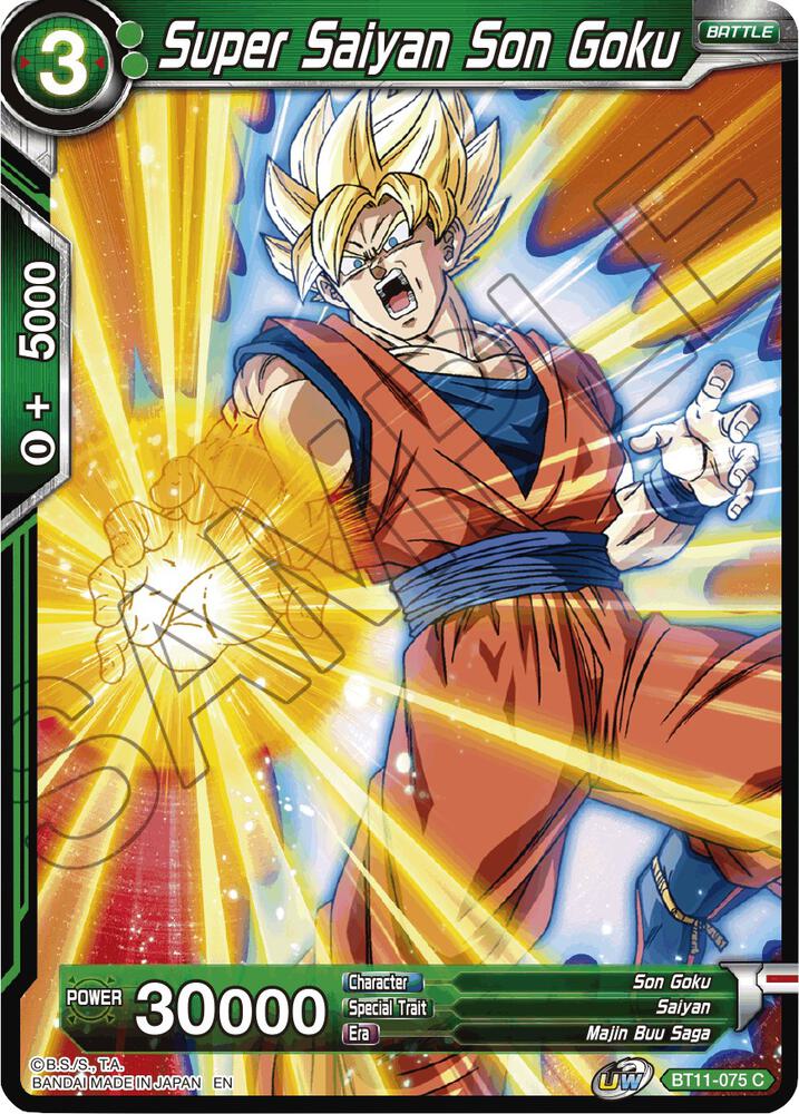 Super Saiyan Son Goku BT11-075 card from Vermilion Bloodline