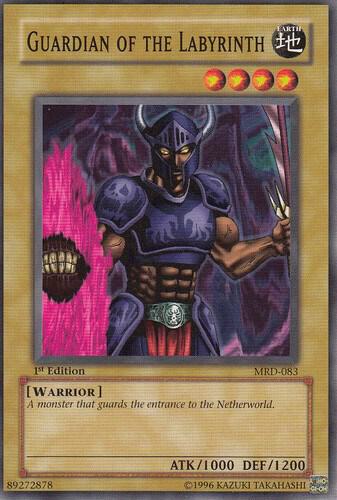Guardian of the Labyrinth MRD-083 card from Metal Raiders