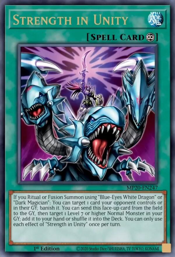 Strength in Unity MP20-EN247 card from 2020 Tin of Lost Memories