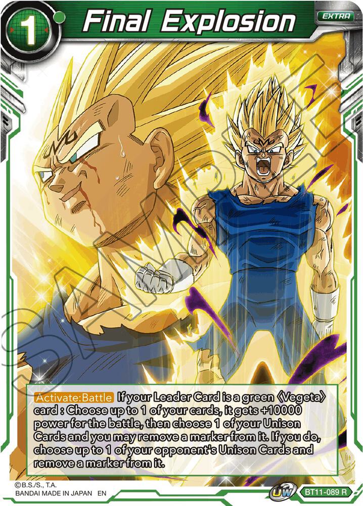 Final Explosion BT11-089 card from Vermilion Bloodline