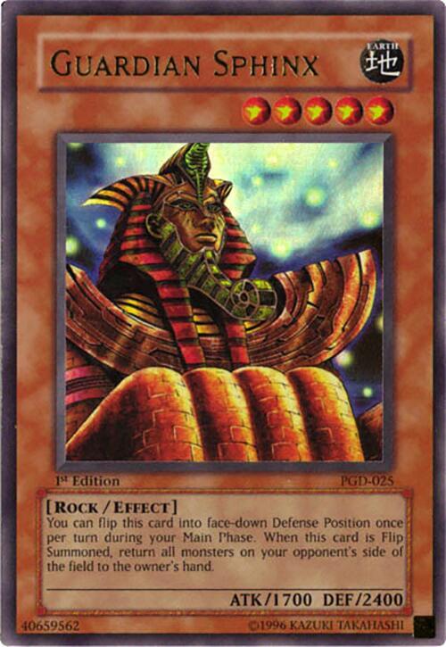 Guardian Sphinx PGD-025 card from Pharaonic Guardian