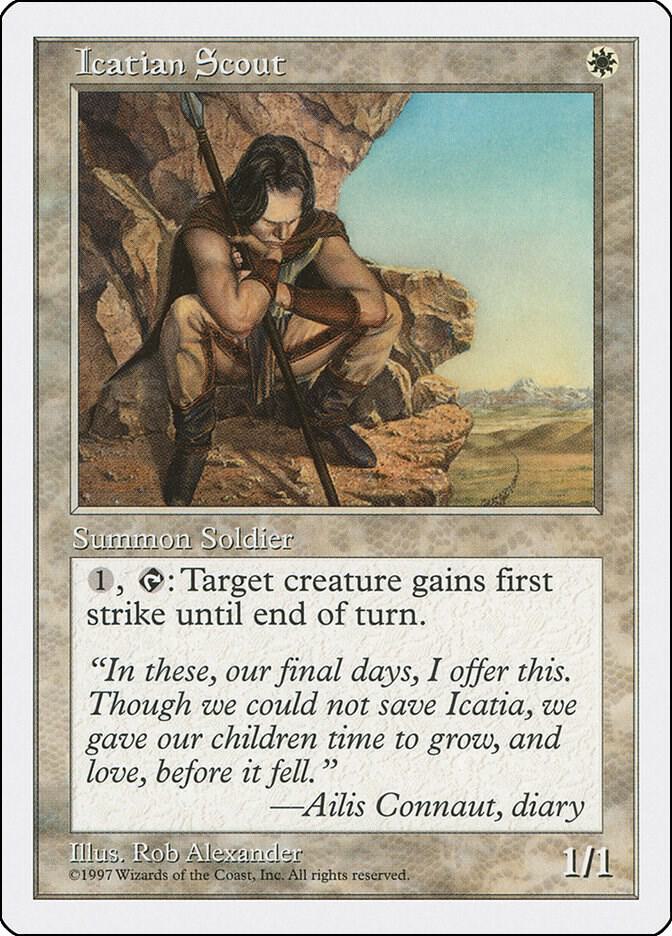 Icatian Scout card from Fifth Edition