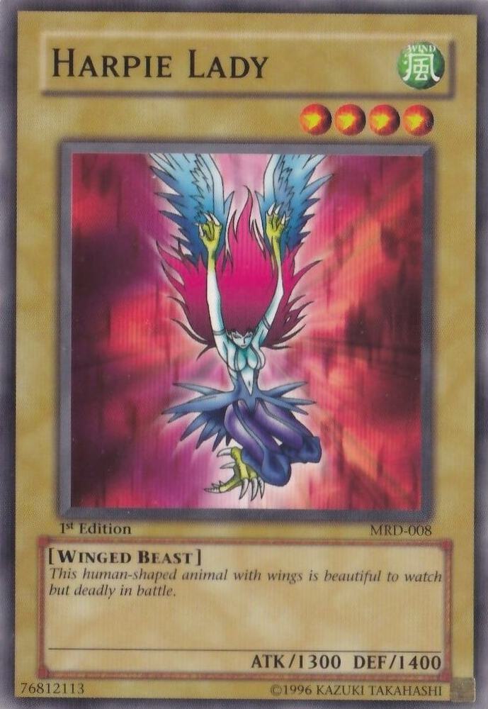 Harpie Lady (Original Artwork) MRD-008 card from Metal Raiders