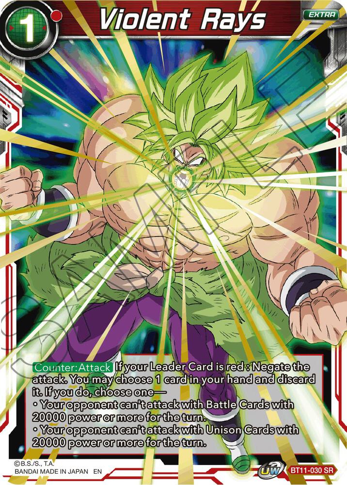 Violent Rays BT11-030 card from Vermilion Bloodline