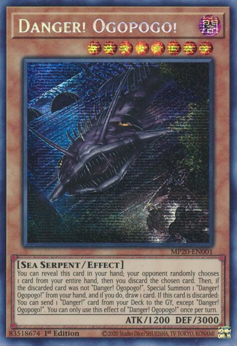 Danger! Ogopogo! MP20-EN001 card from 2020 Tin of Lost Memories