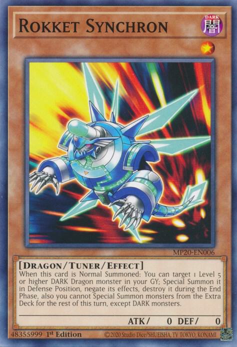 Rokket Synchron MP20-EN006 card from 2020 Tin of Lost Memories
