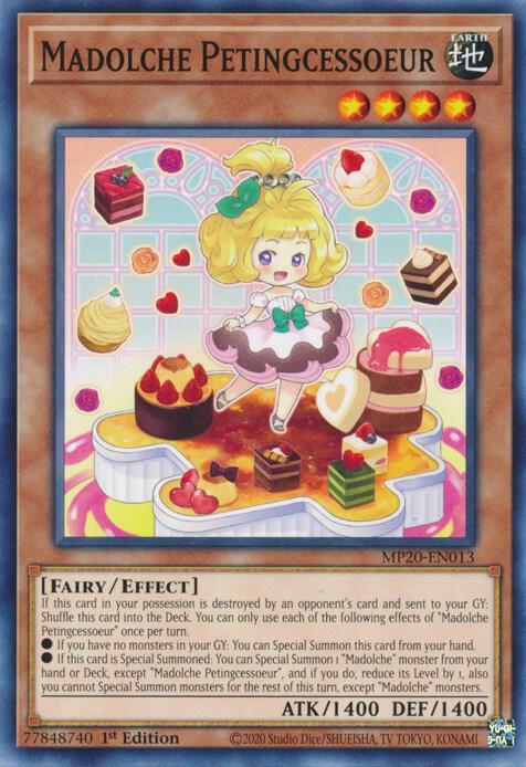 Madolche Petingcessoeur MP20-EN013 card from 2020 Tin of Lost Memories