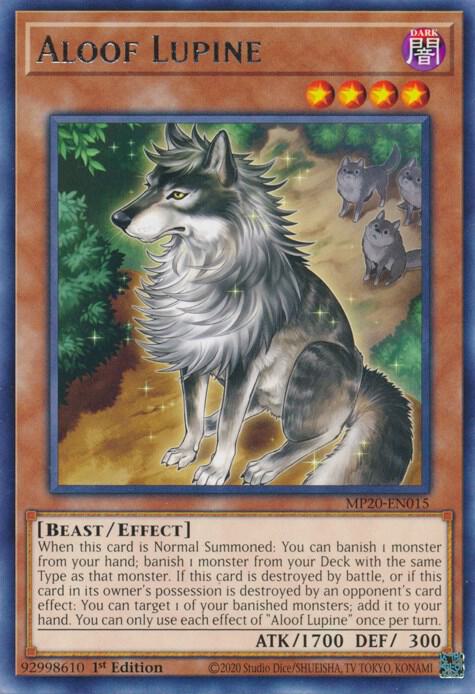 Aloof Lupine MP20-EN015 card from 2020 Tin of Lost Memories