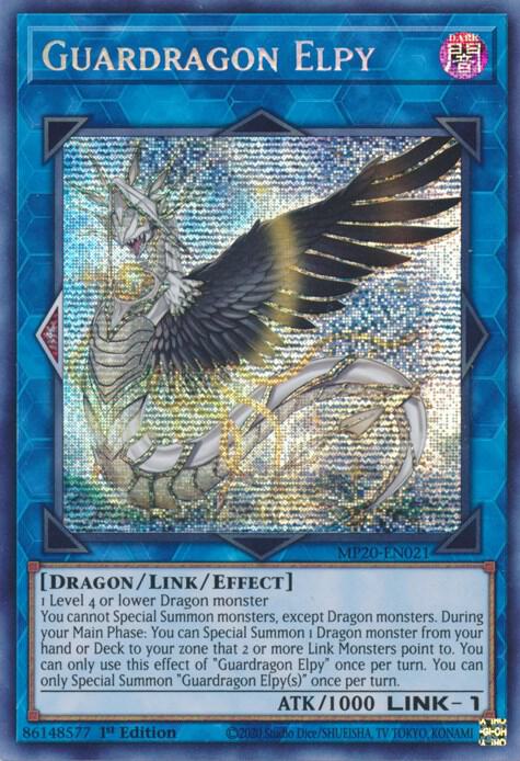 Guardragon Elpy MP20-EN021 card from 2020 Tin of Lost Memories