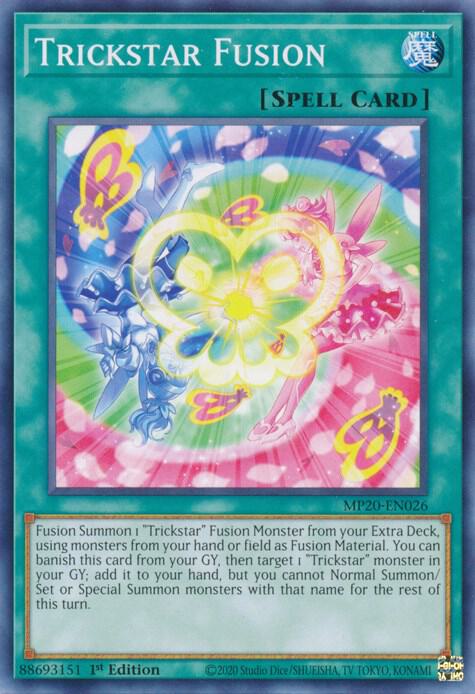 Trickstar Fusion MP20-EN026 card from 2020 Tin of Lost Memories