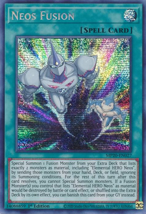 Neos Fusion MP20-EN027 card from 2020 Tin of Lost Memories