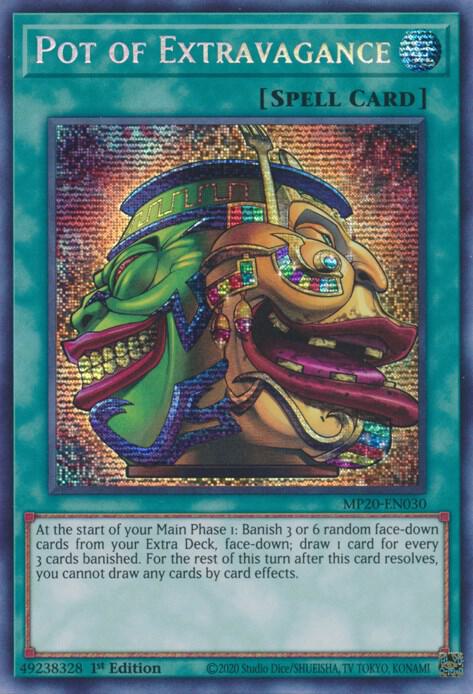 Pot of Extravagance MP20-EN030 card from 2020 Tin of Lost Memories
