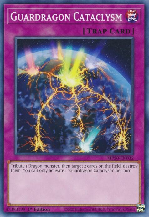 Guardragon Cataclysm MP20-EN032 card from 2020 Tin of Lost Memories