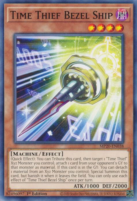 Time Thief Bezel Ship MP20-EN038 card from 2020 Tin of Lost Memories