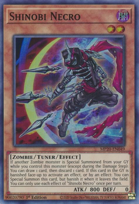 Shinobi Necro MP20-EN049 card from 2020 Tin of Lost Memories