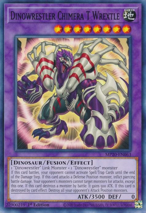 Dinowrestler Chimera T Wrextle MP20-EN063 card from 2020 Tin of Lost Memories