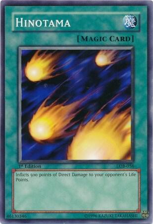 Hinotama LOB-056 card from The Legend of Blue Eyes White Dragon