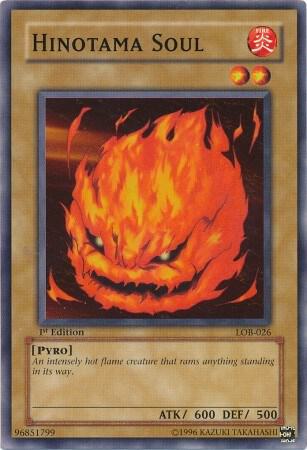 Hinotama Soul LOB-026 card from The Legend of Blue Eyes White Dragon