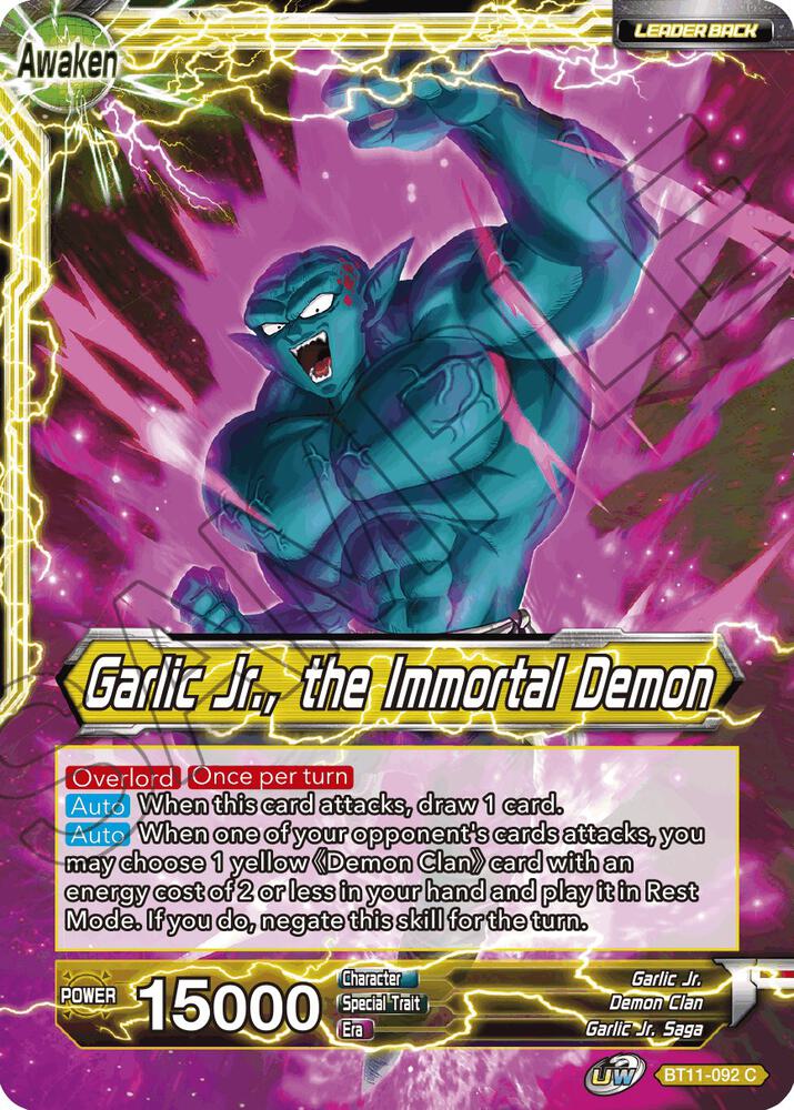 Garlic Jr. // Garlic Jr., the Immortal Demon BT11-092 card from Vermilion Bloodline