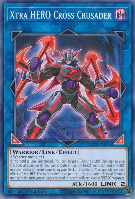 Xtra HERO Cross Crusader MP20-EN070 card from 2020 Tin of Lost Memories