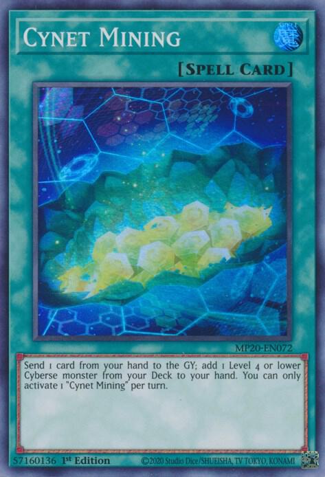 Cynet Mining MP20-EN072 card from 2020 Tin of Lost Memories
