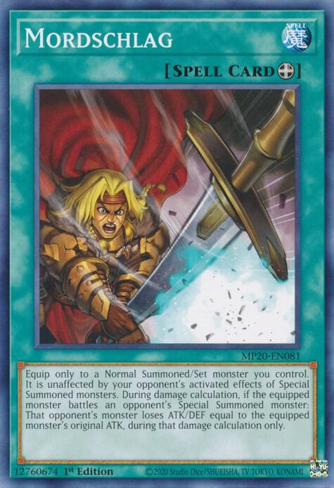 Mordschlag MP20-EN081 card from 2020 Tin of Lost Memories