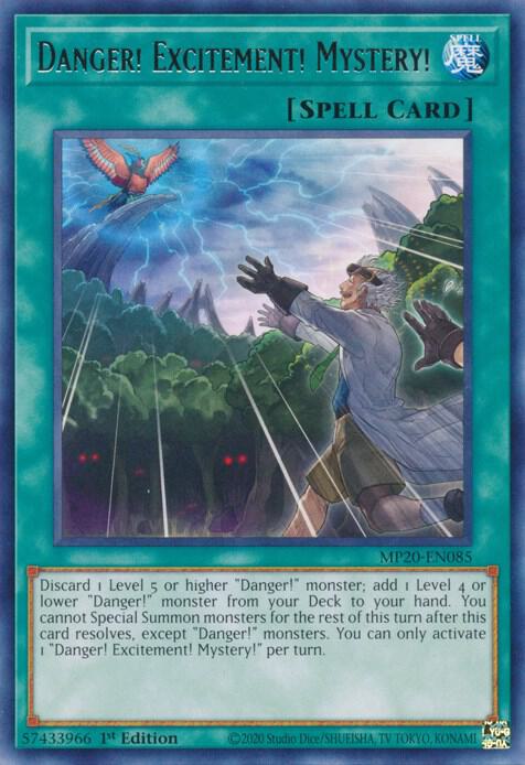 Danger! Excitement! Mystery! MP20-EN085 card from 2020 Tin of Lost Memories
