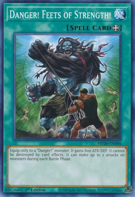 Danger! Feets of Strength! MP20-EN086 card from 2020 Tin of Lost Memories