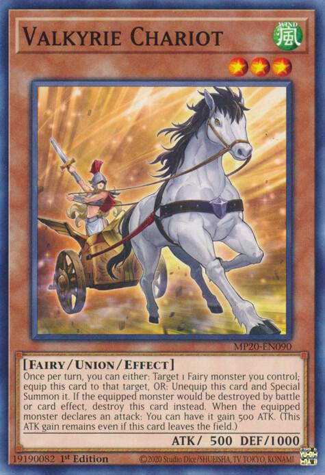 Valkyrie Chariot MP20-EN090 card from 2020 Tin of Lost Memories
