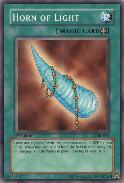 Horn of Light MRL-004 card from Magic Ruler