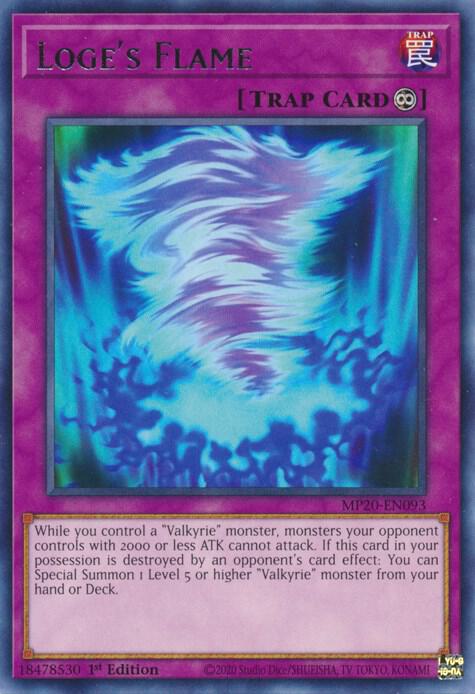 Loge's Flame MP20-EN093 card from 2020 Tin of Lost Memories