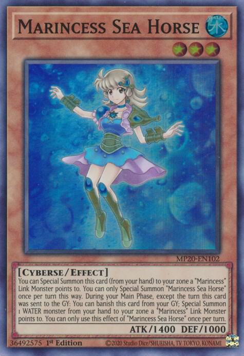 Marincess Sea Horse MP20-EN102 card from 2020 Tin of Lost Memories