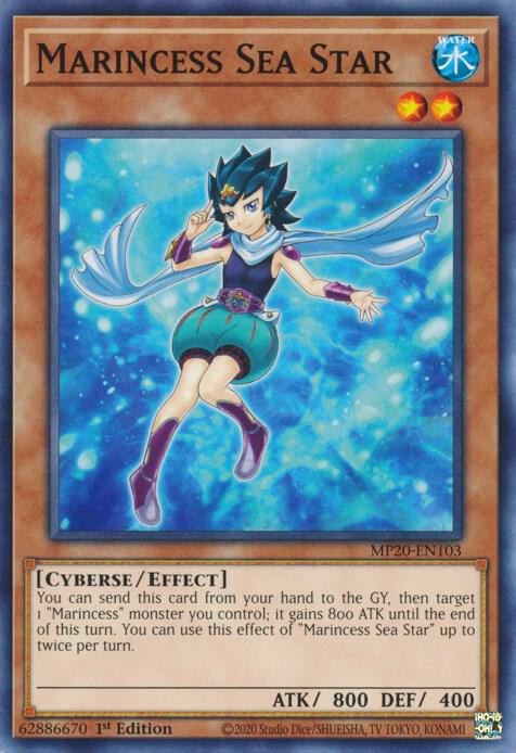 Marincess Sea Star MP20-EN103 card from 2020 Tin of Lost Memories