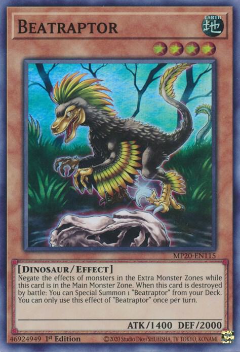Beatraptor MP20-EN115 card from 2020 Tin of Lost Memories
