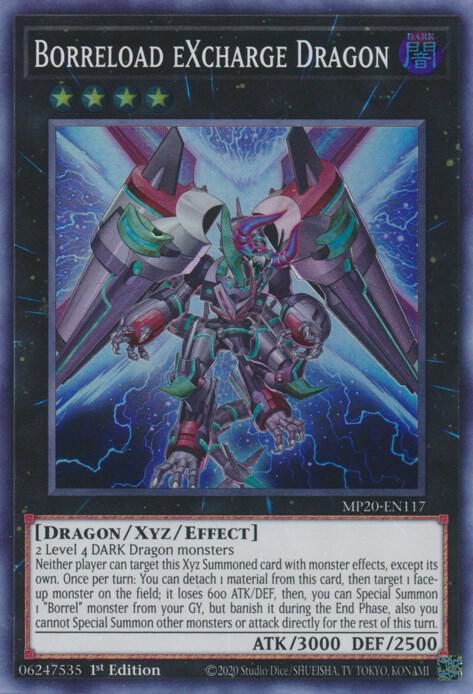 Borreload eXcharge Dragon MP20-EN117 card from 2020 Tin of Lost Memories