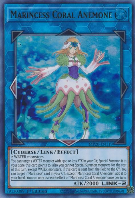 Marincess Coral Anemone MP20-EN119 card from 2020 Tin of Lost Memories