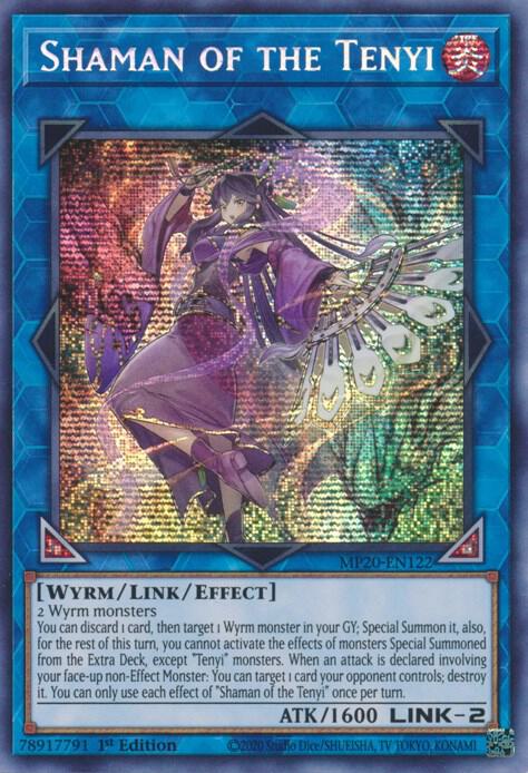 Shaman of the Tenyi MP20-EN122 card from 2020 Tin of Lost Memories