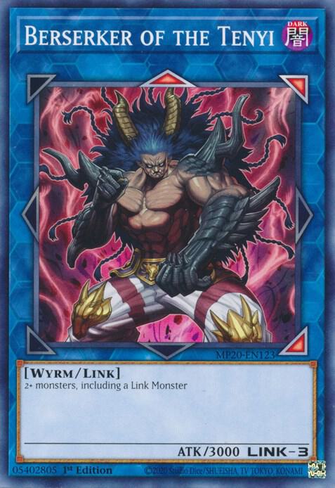 Berserker of the Tenyi MP20-EN123 card from 2020 Tin of Lost Memories
