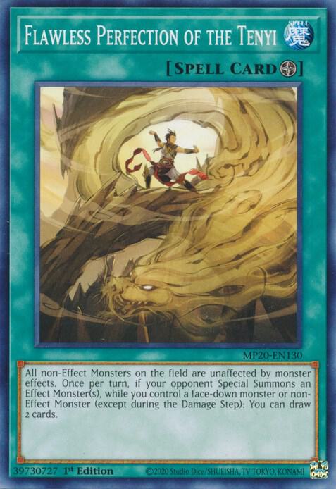 Flawless Perfection of the Tenyi MP20-EN130 card from 2020 Tin of Lost Memories